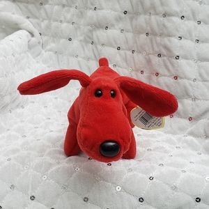 Rare **Ty Beanie Baby ROVER Retired 1996 Original Bright Red Dog with Tag Errors